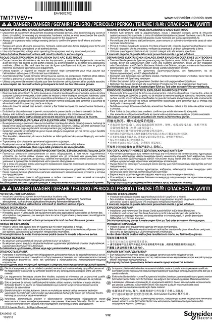 schneider施耐德TM171 EEV Driver_ Instruction Sheet
